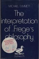The Interpretation of Frege's Philosophy.