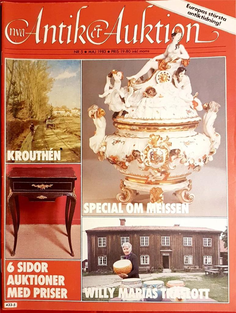 NYA ANTIK & AUKTION, nr 5-1983. (Meissen, Krouthén, m.m.)