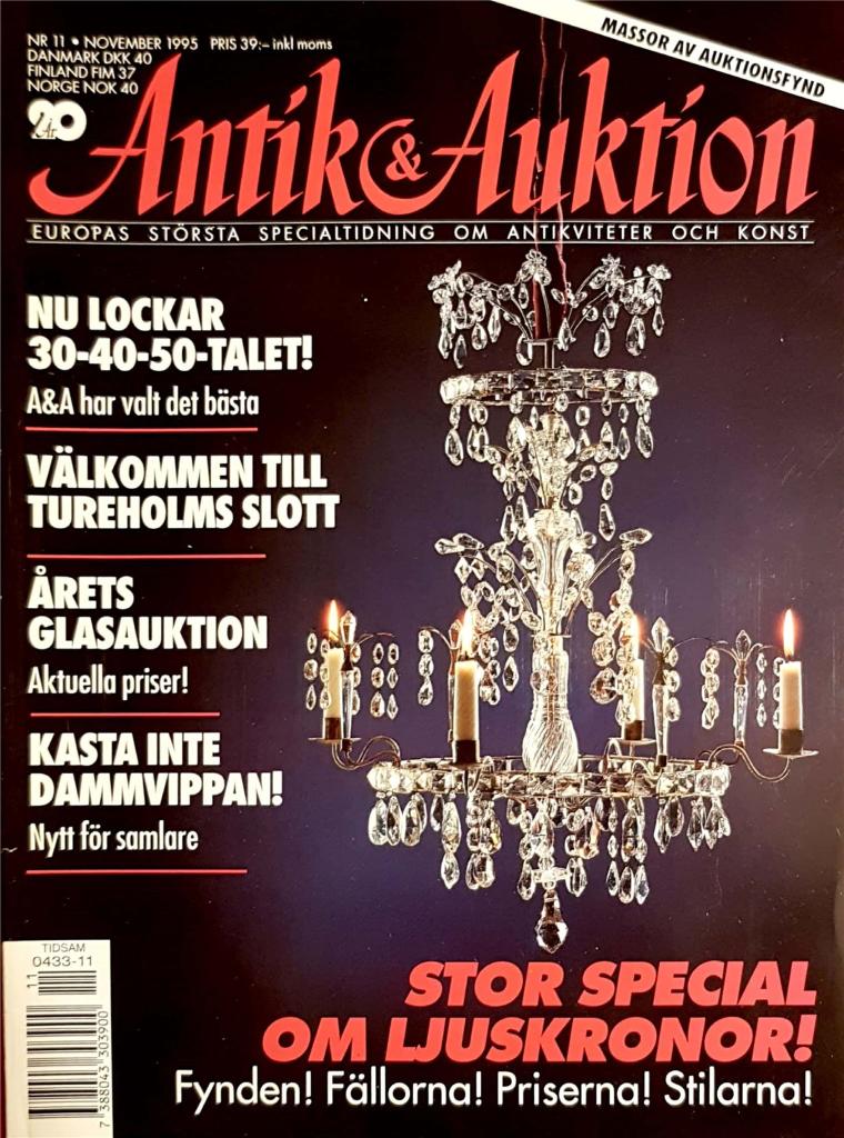 ANTIK & AUKTION nr 11-1995. (Ljuskronor, m.m.)