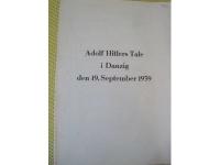 ADOLF HITLERS TALE I DANZIG DEN 19. SEPTEMBER 1939